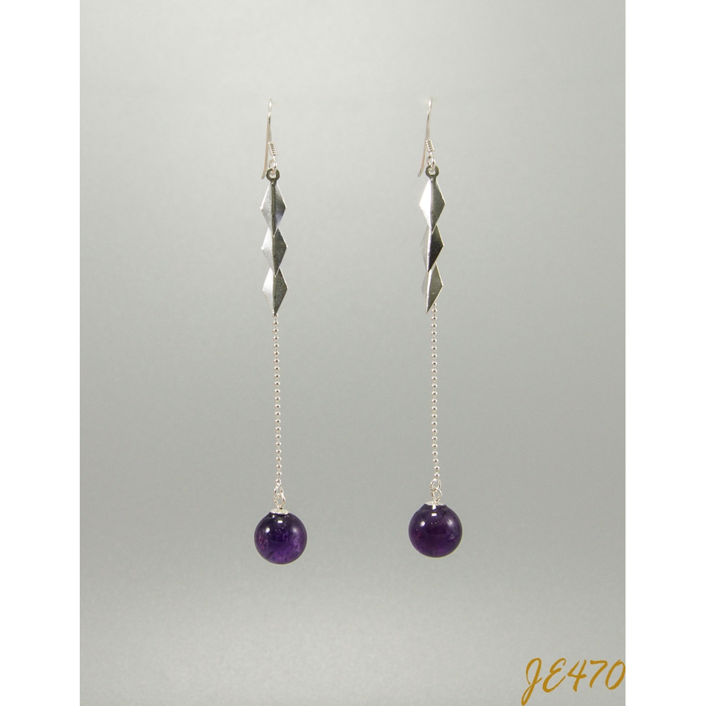 JE470 Amethyst Earring