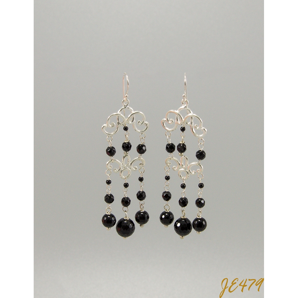 JE479 Black Onyx Earring