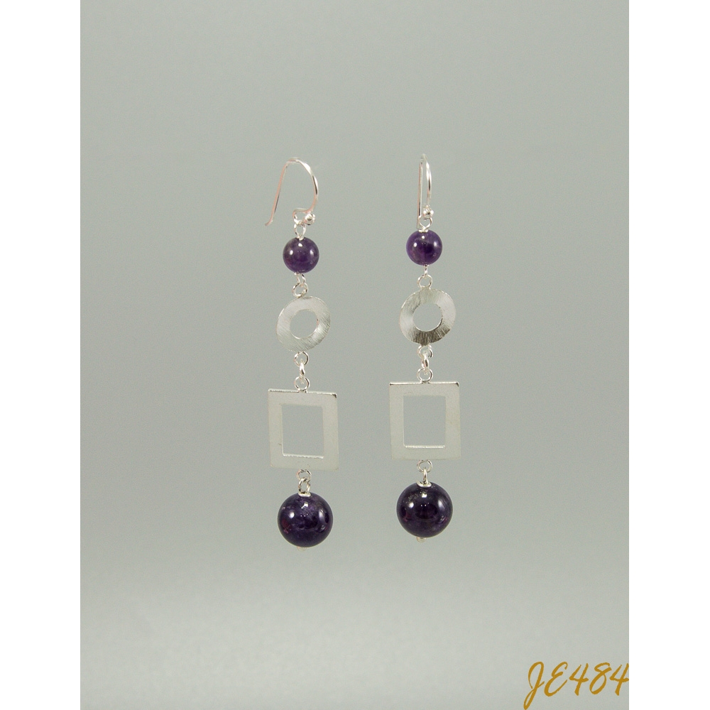JE484 Amethyst Earring