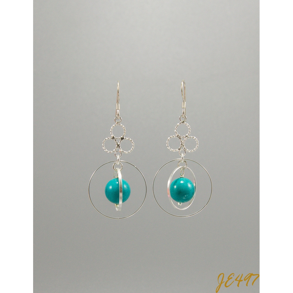 JE497 Turquoise Earring
