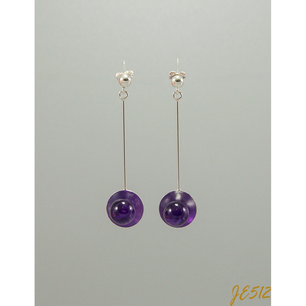 JE512 Amethyst Earring
