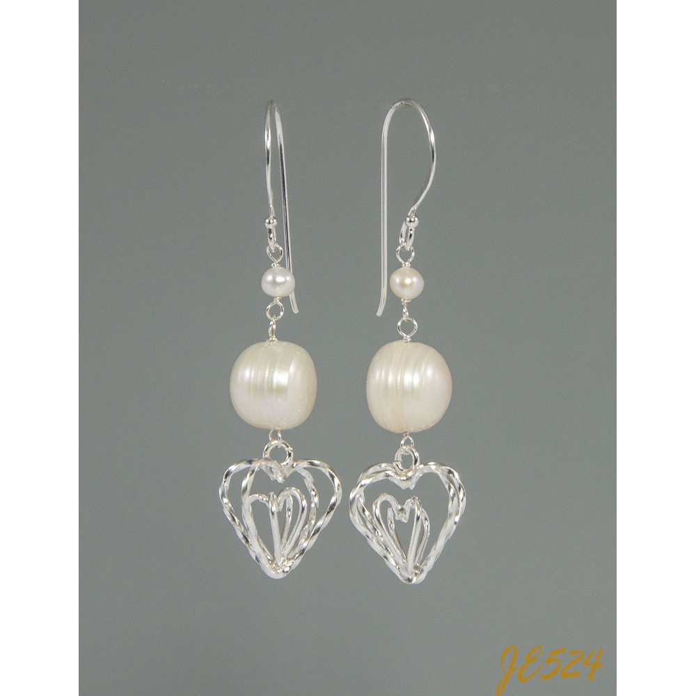 JE524 Fresh Water Pearl Earrings