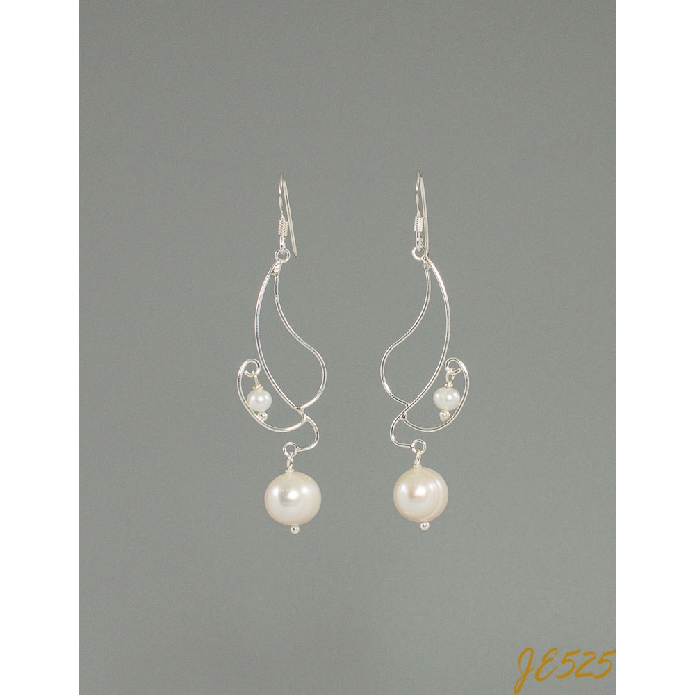 JE525 Fresh Water Pearl Earrings