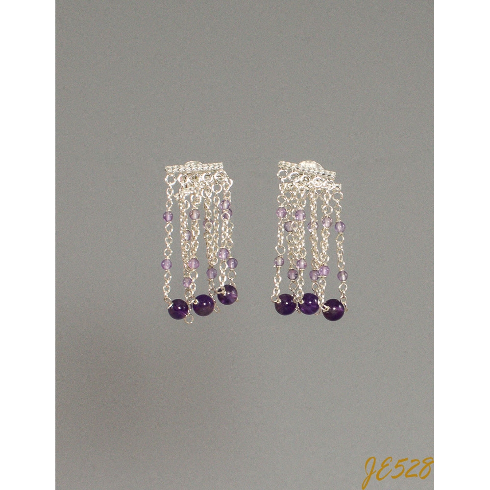 JE528 Amethyst Earrings