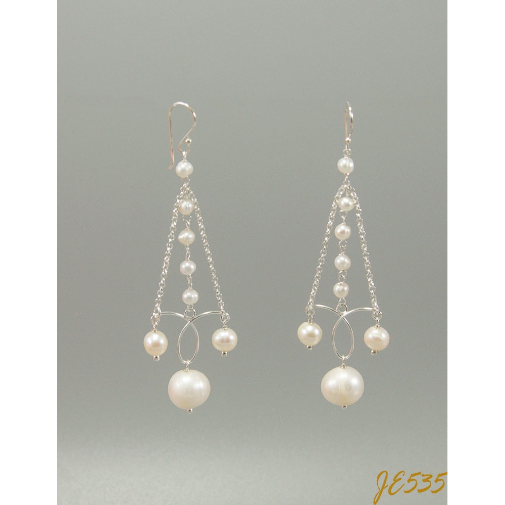 JE535 Fresh Water Pearl Earrings