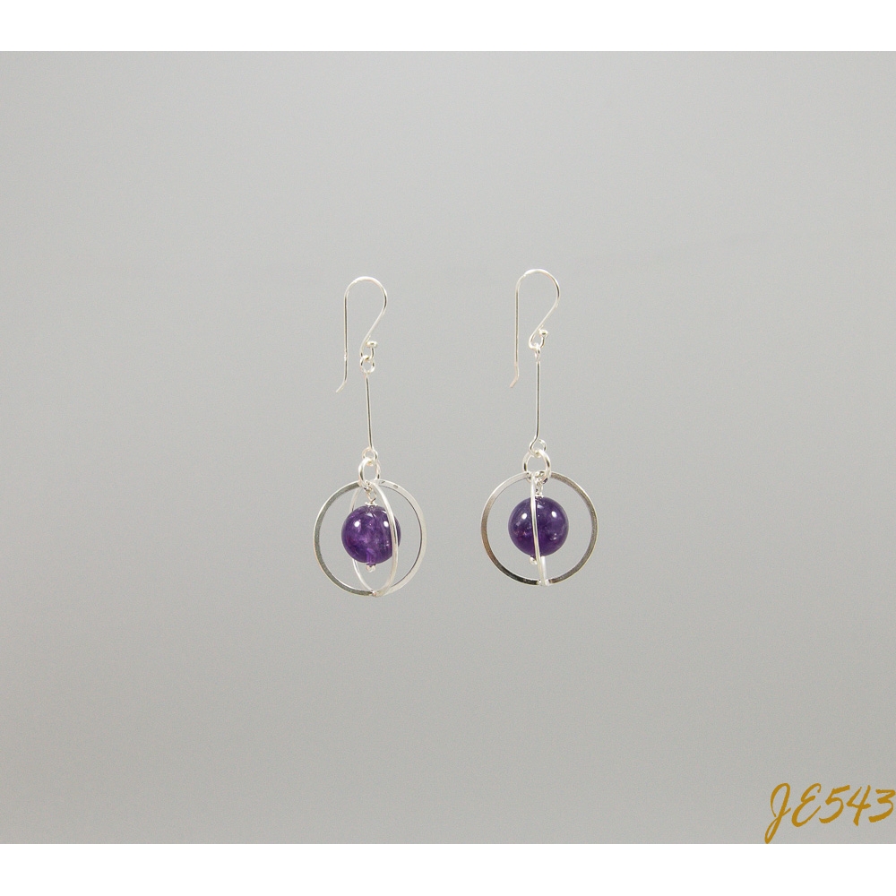 JE543 Amethyst Earrings