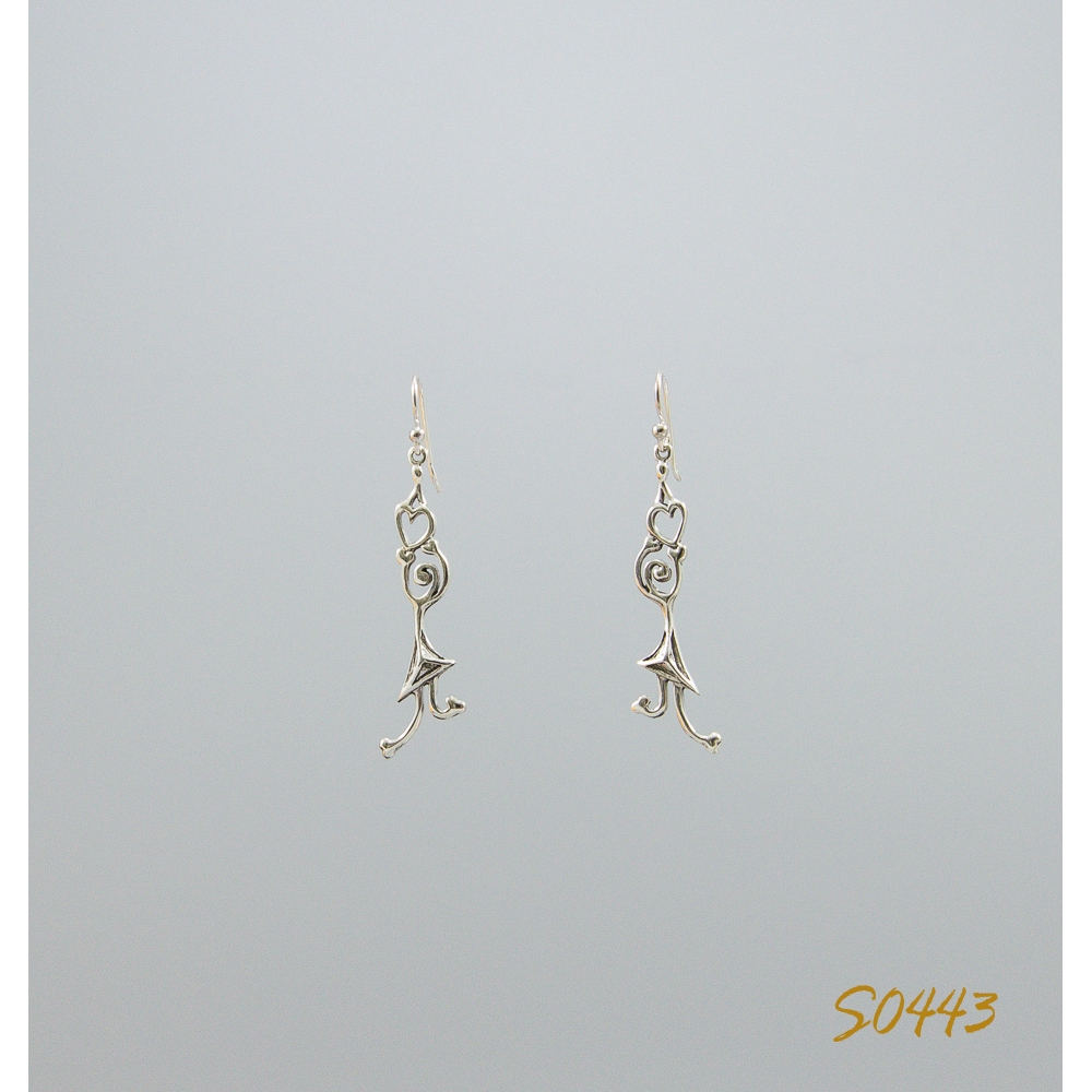 S0443 Plain Silver Earring