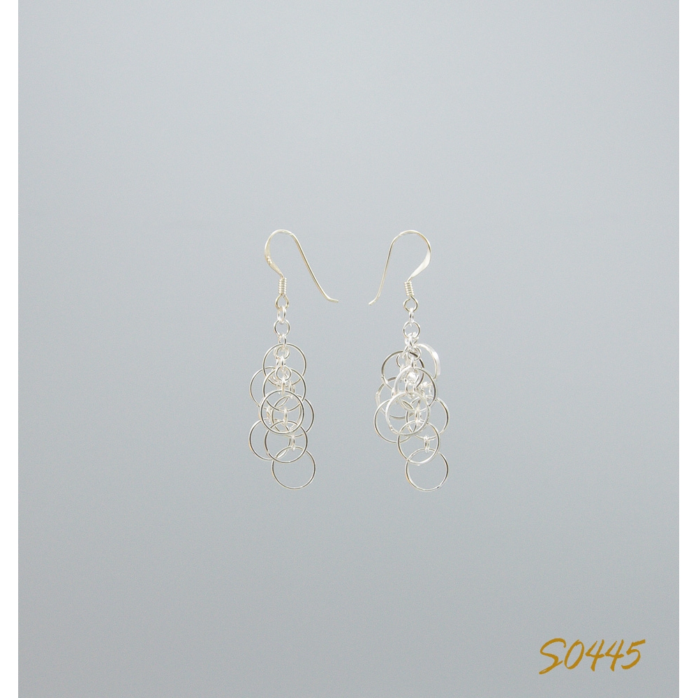 S0445 Plain Silver Earring