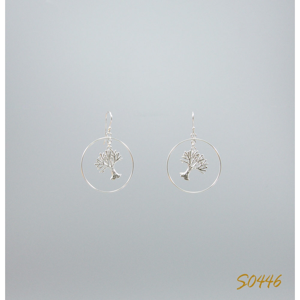 S0446 Plain Silver Earring