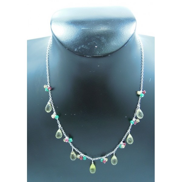 JN689 Lemon Quartz Necklace