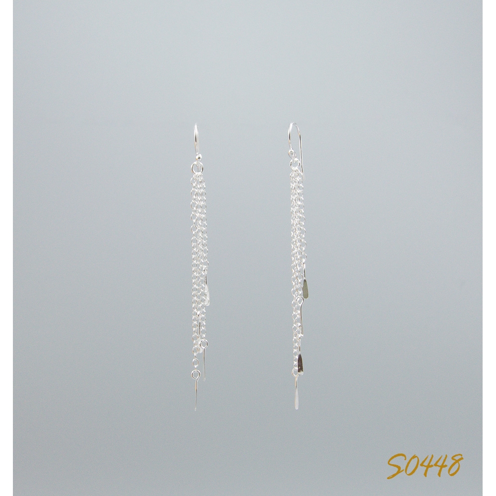 S0448 Plain Silver Earring