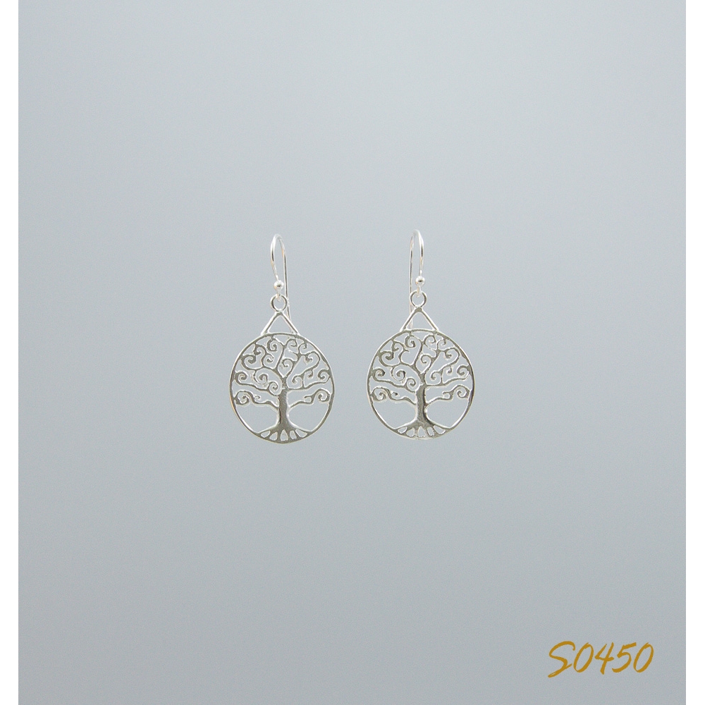 S0450 Plain Silver Earring