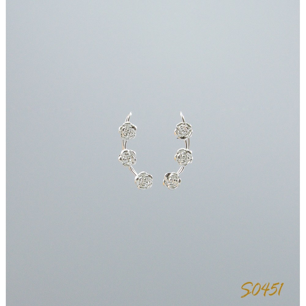 S0451 Plain Silver Earring