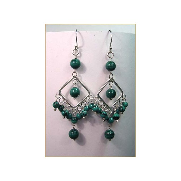 E0063 Malakite Earring