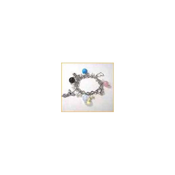 B0015 Bracelet with Many Semi Precious Gems