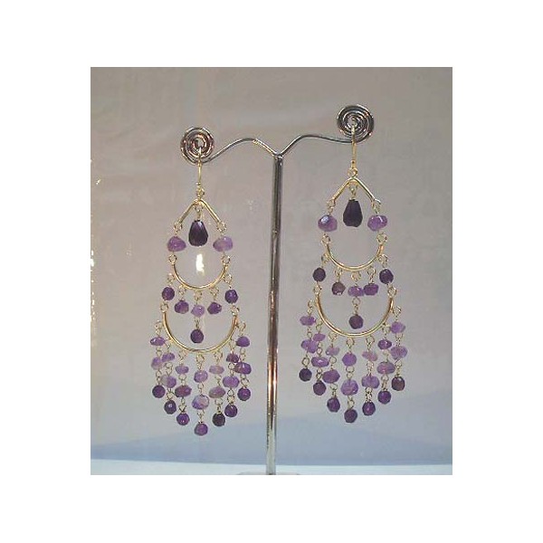 E0222 Amethyst Earring