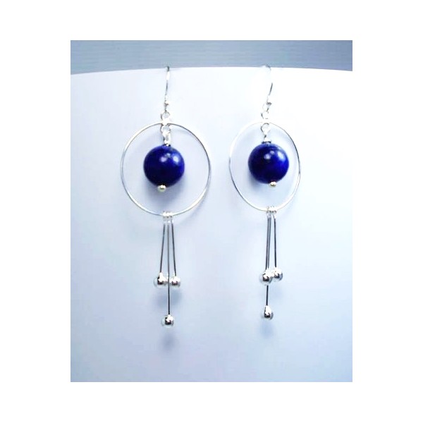E0363 Lapis Lazuli Earring