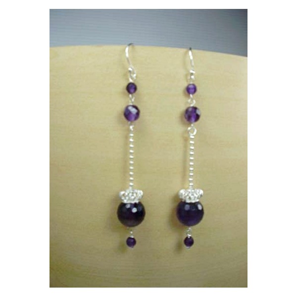 E0375 Amethyst Earring