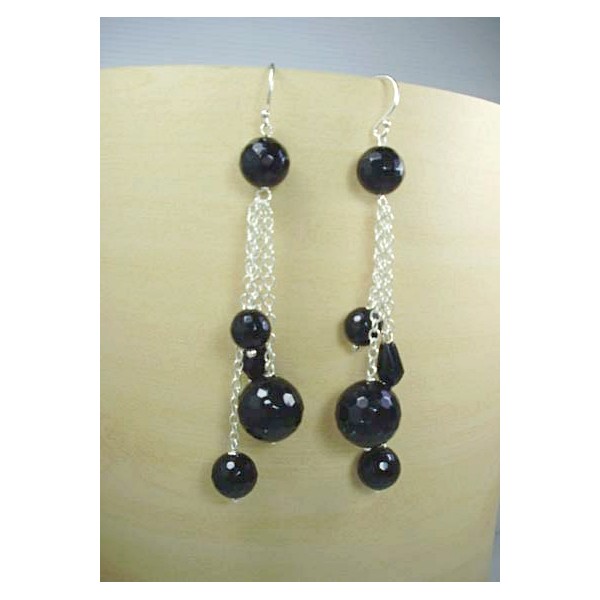 E0376 Onyx Earring