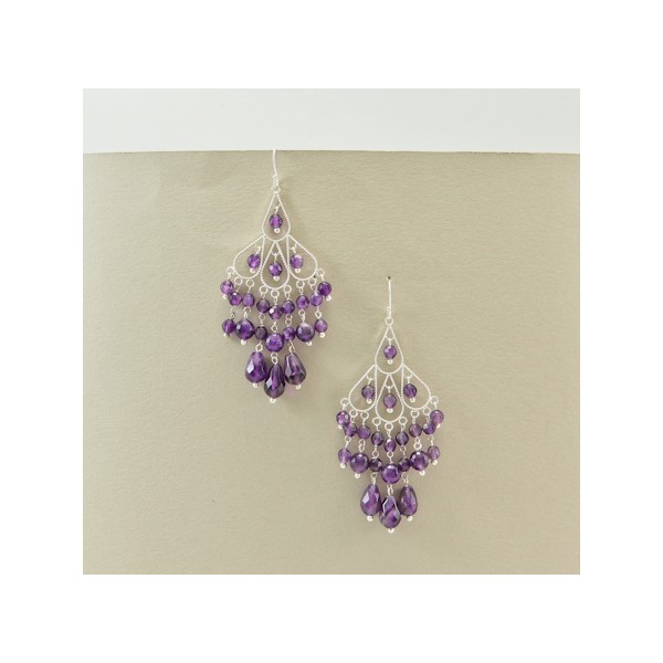 JE156/1 Amethyst Earring