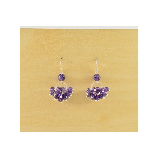 JE172 Amethyst Earring