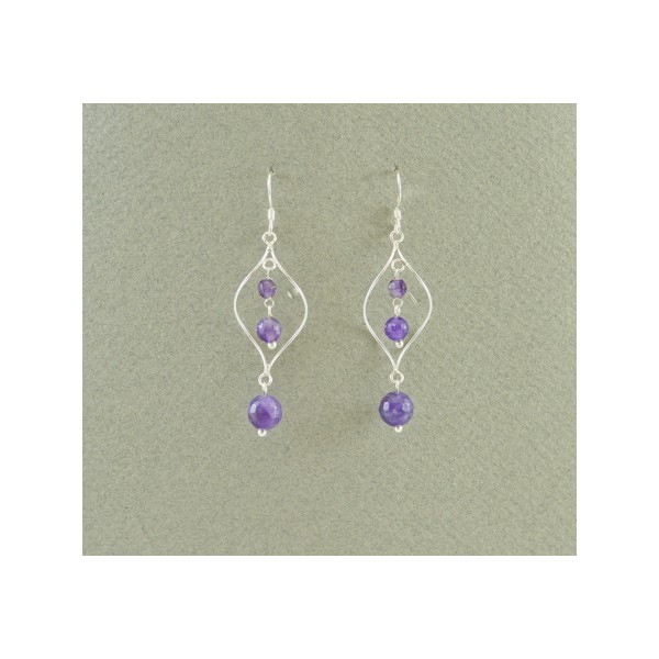 JE177 Amethyst Earring