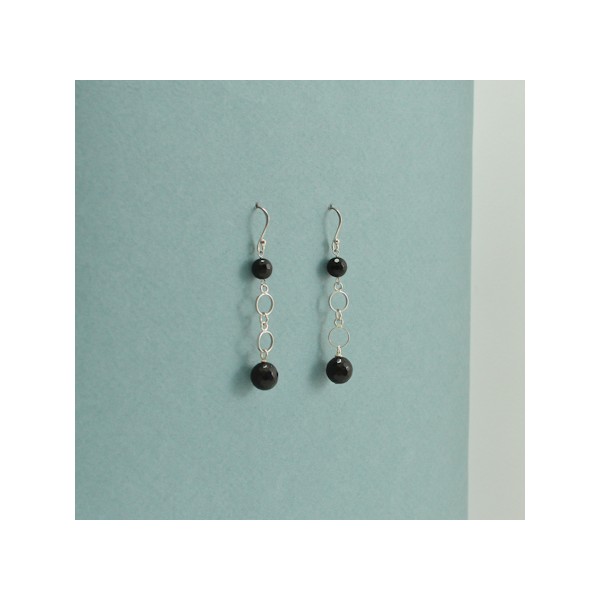JE192 Black Onyx Earring