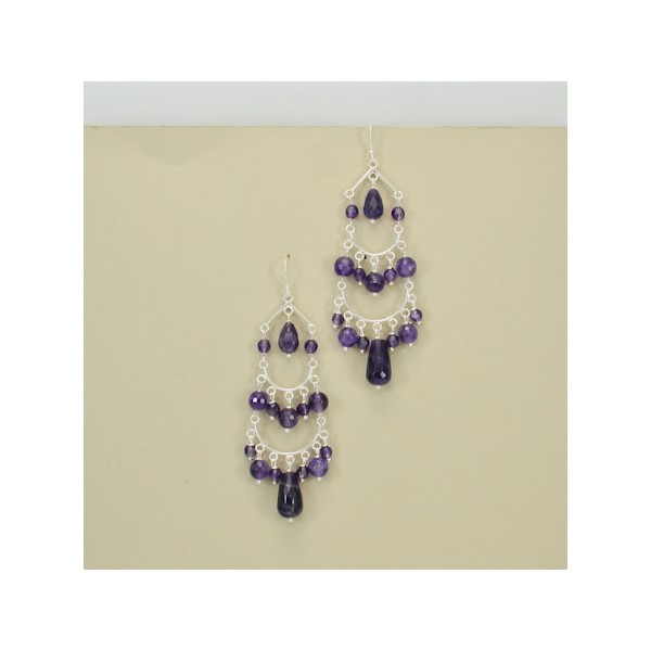 JE214 Amethyst Earring