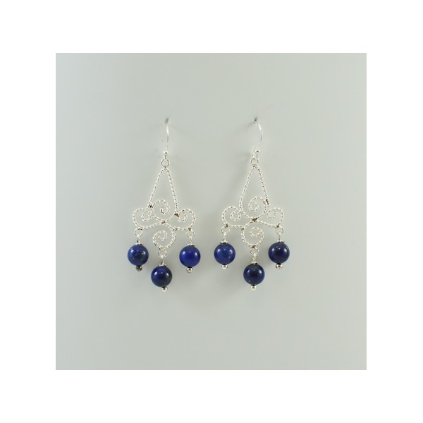 JE218 Lapiz Lazuli Earring