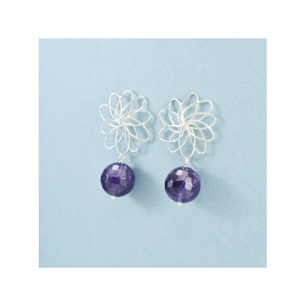 JE237 Amethyst Earring