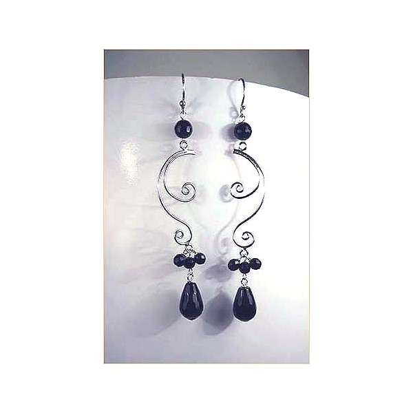 E0105 Onyx Earring