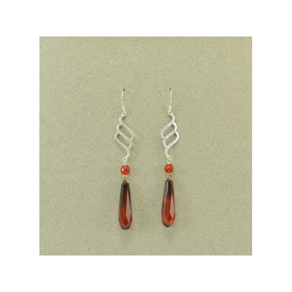 JE264 Garnet Earring