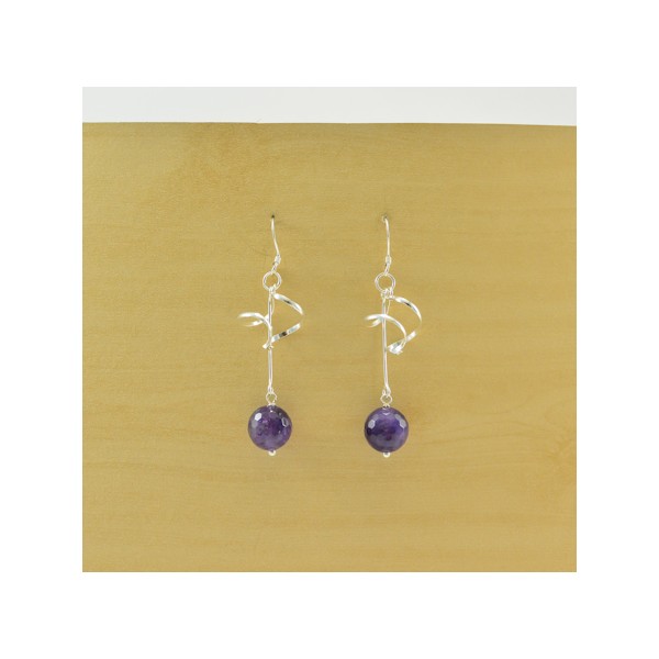 JE273 Amethyst Earring