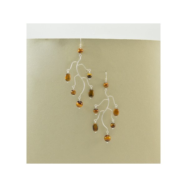 JE277 Tiger Eye Earring