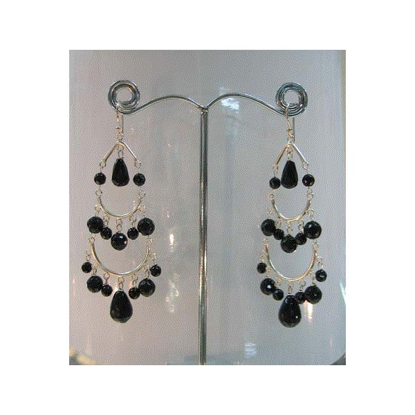 E0214 Onyx Earring