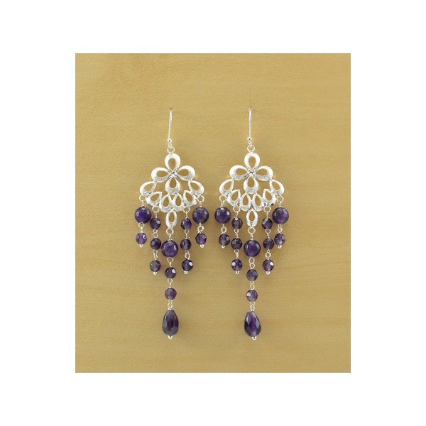 JE285 Amethyst Earring