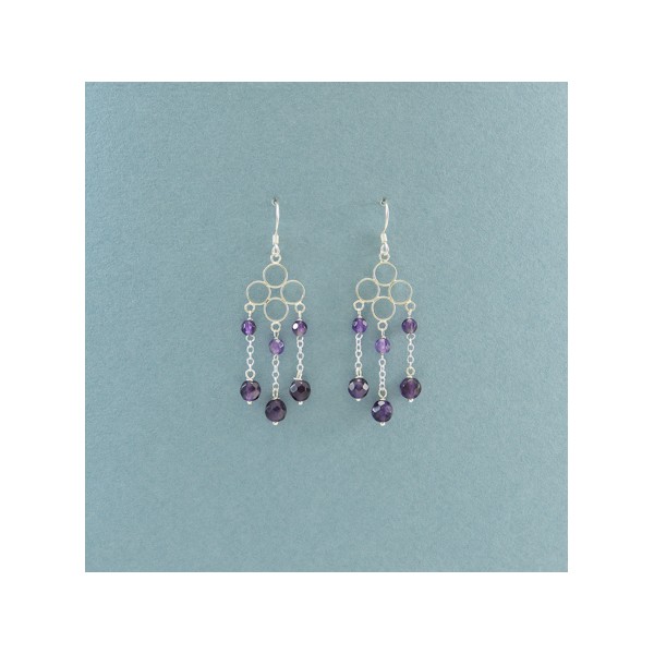 JE295 Amethyst Earring
