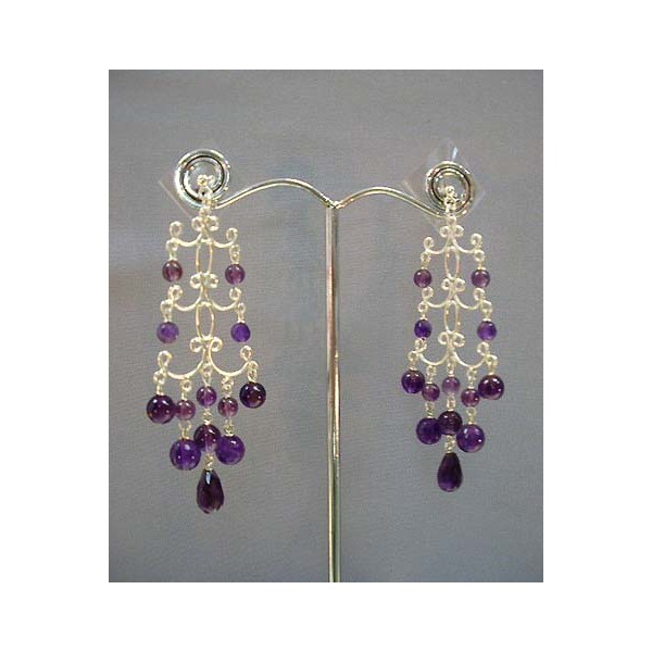 E0229 Amethyst Earring