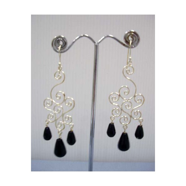 E0265 Onyx Earring