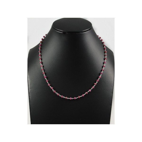 JNSU1166 Dried Ruby Necklace