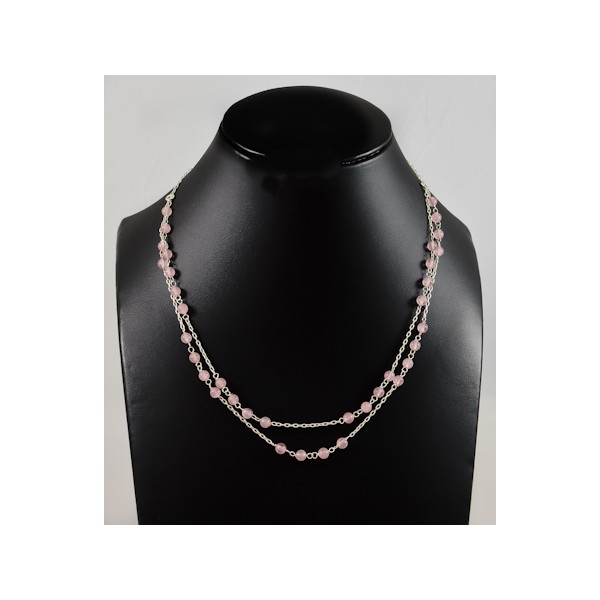 JNSU1177 Rose Quartz Necklace