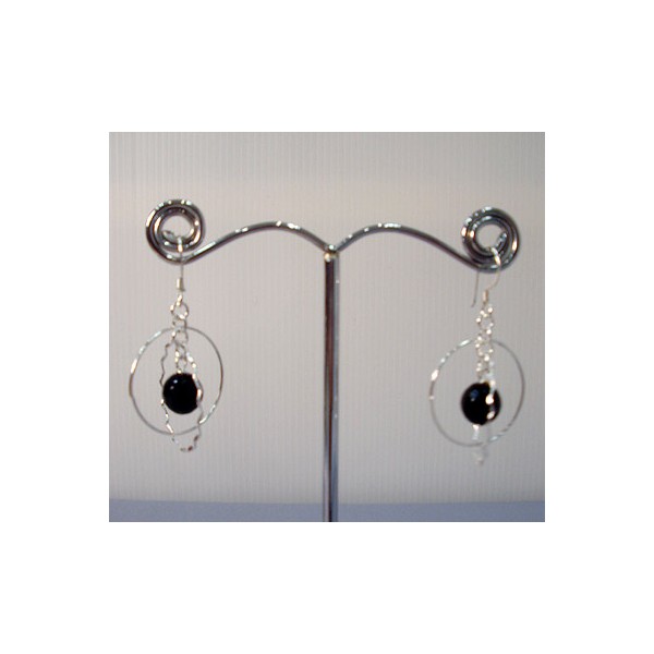 E0291 Onyx Earring