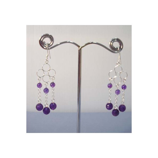 E0295 Amethyst Earring