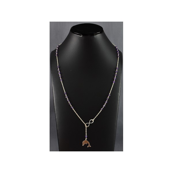 JNSU1182 Amethyst Necklace