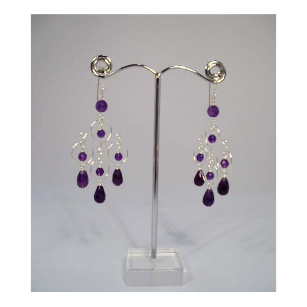 E0311 Amethyst Earring