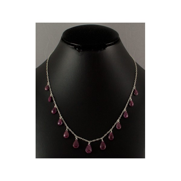 JNSU1042 Dyed Ruby Necklace