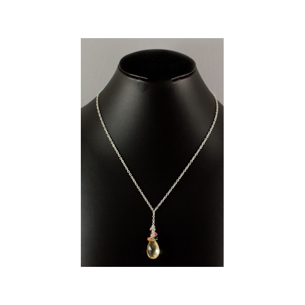 JNSU1136 Lemon Quartz Necklace