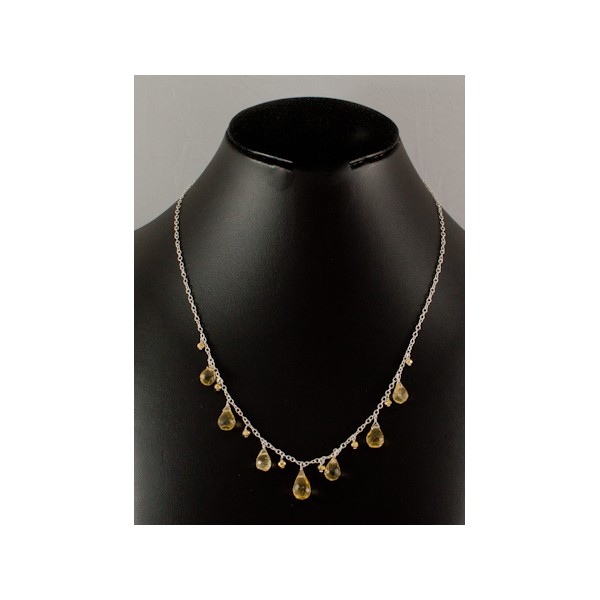 JNSU1155 Lemon Quartz Necklace