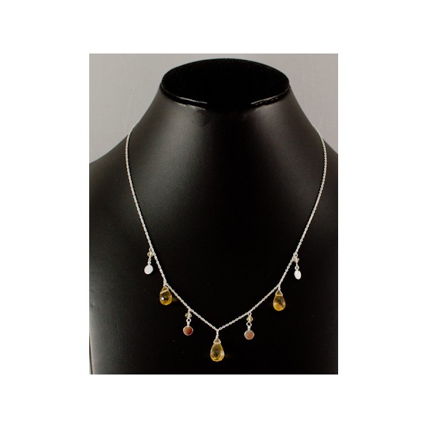 JNSU1169 Lemon Quartz Necklace
