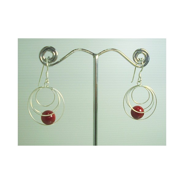 E0325 Coral Earring